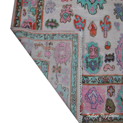 Hand Knotted Multicolor Wool Bed Room Rug