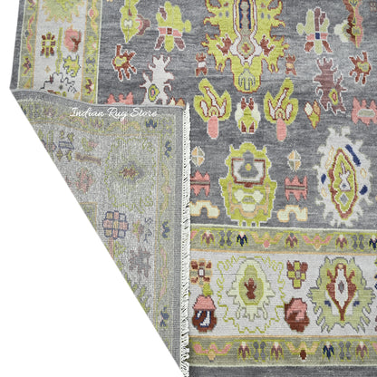 Hand Knotted Multicolor Oushak for Bedroom Balcony Rug