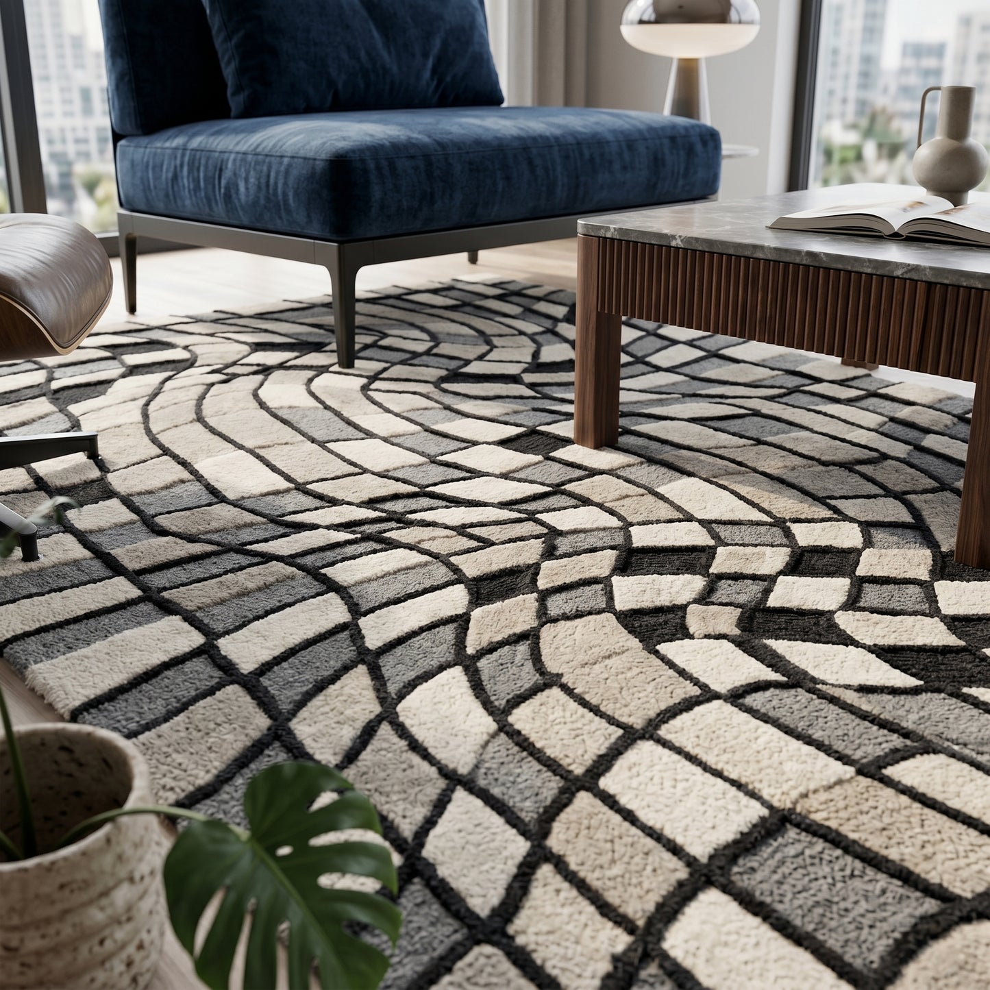 Taryna Frost Blue Rug