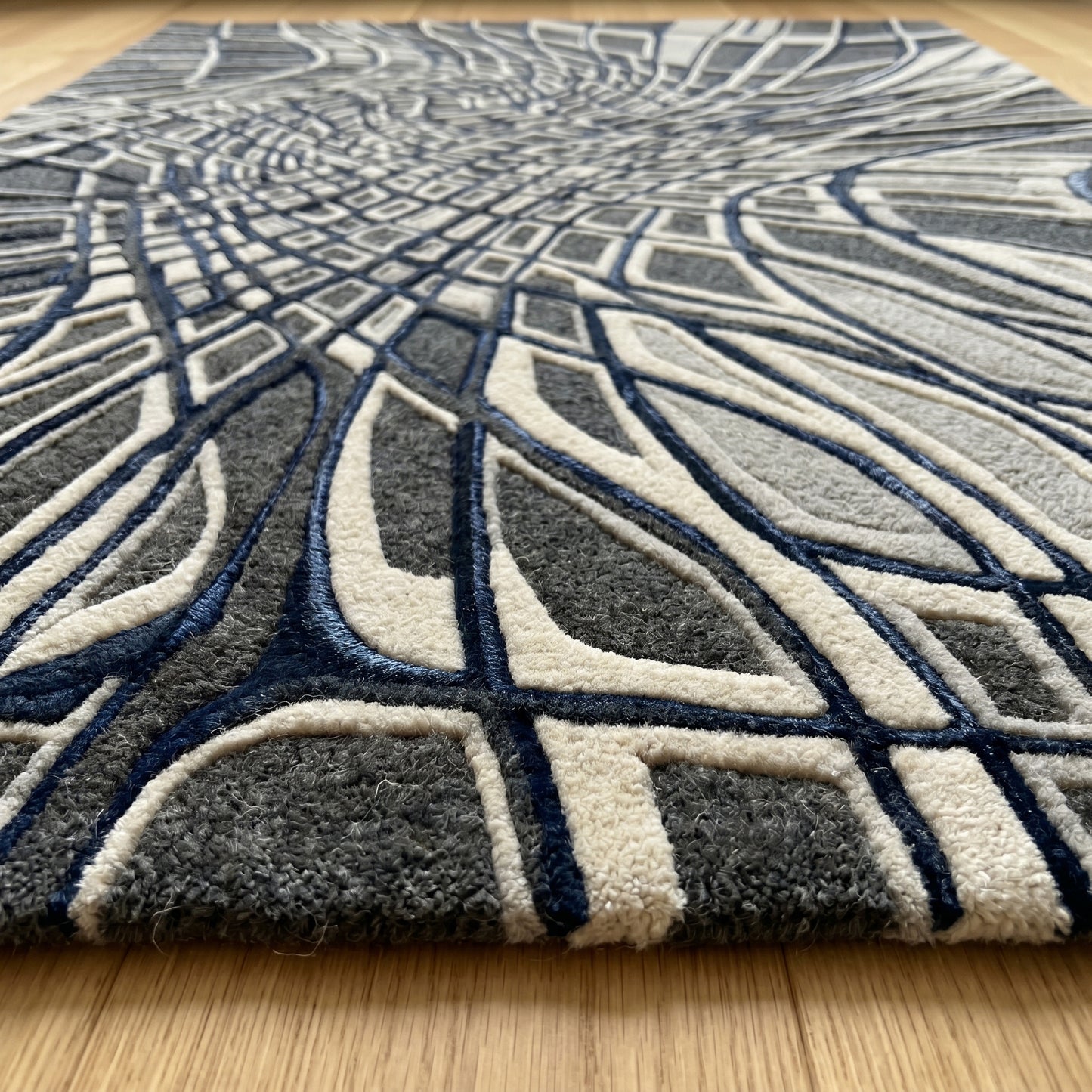 Nayla Aqua Silk Rug