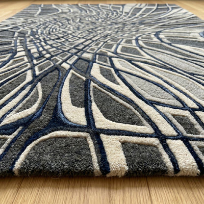 Nayla Aqua Silk Rug