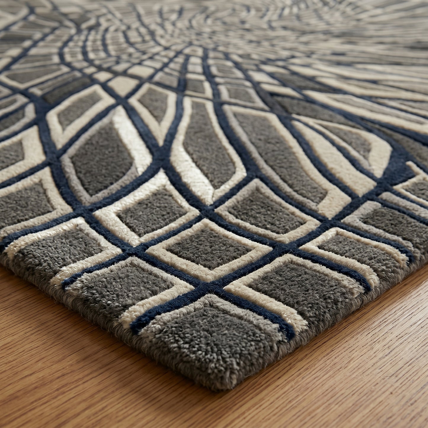 Nayla Aqua Silk Rug