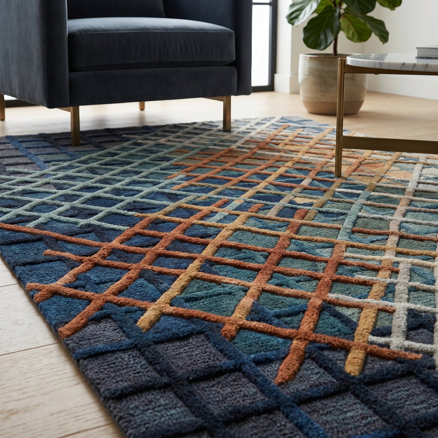 Veyra Azure Crystal Rug
