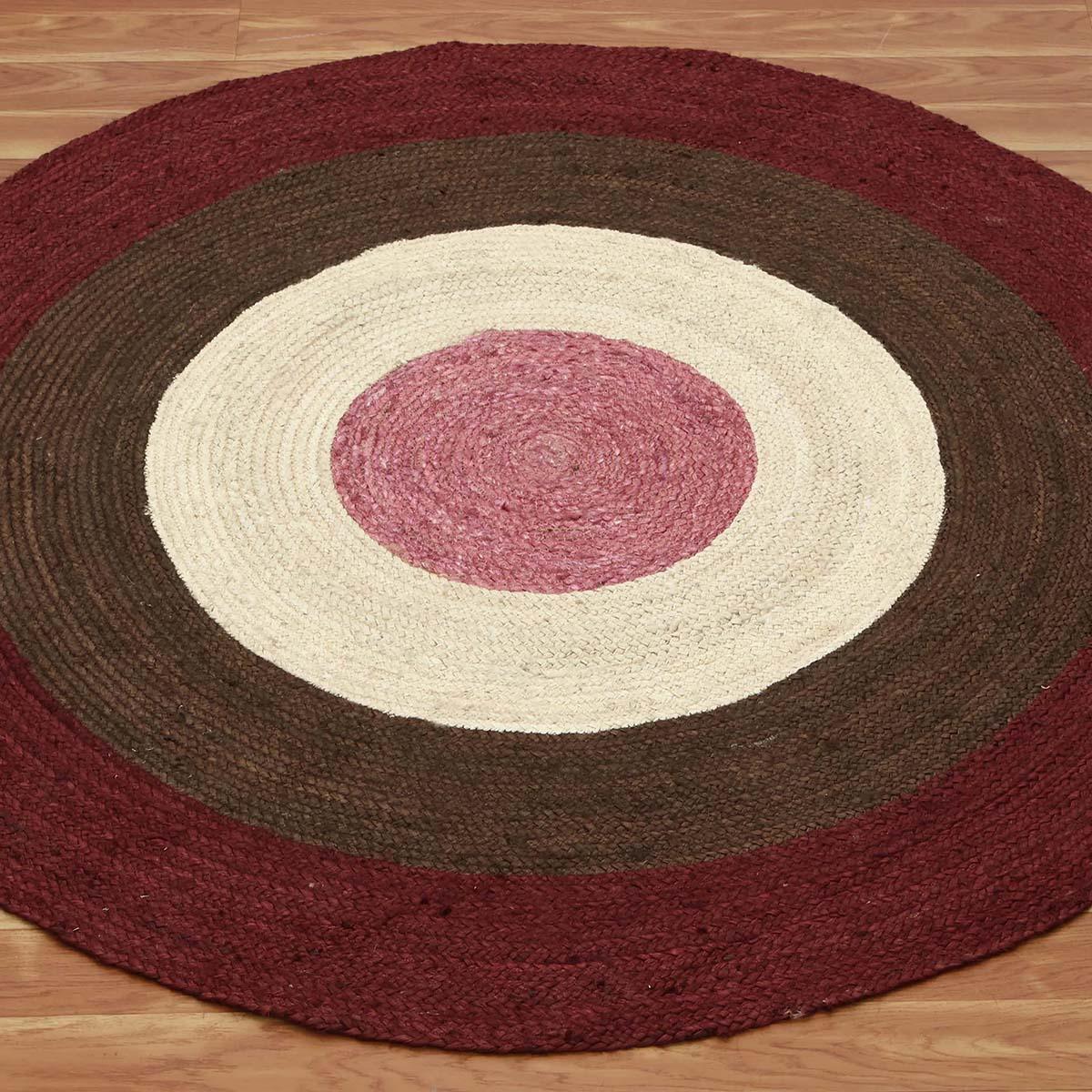 Hand Braided Kitchen Beige Brown Cotton Chindi Rug - Indian Rug Store