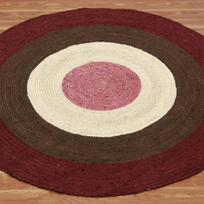 Hand Braided Kitchen Beige Brown Cotton Chindi Rug - Indian Rug Store