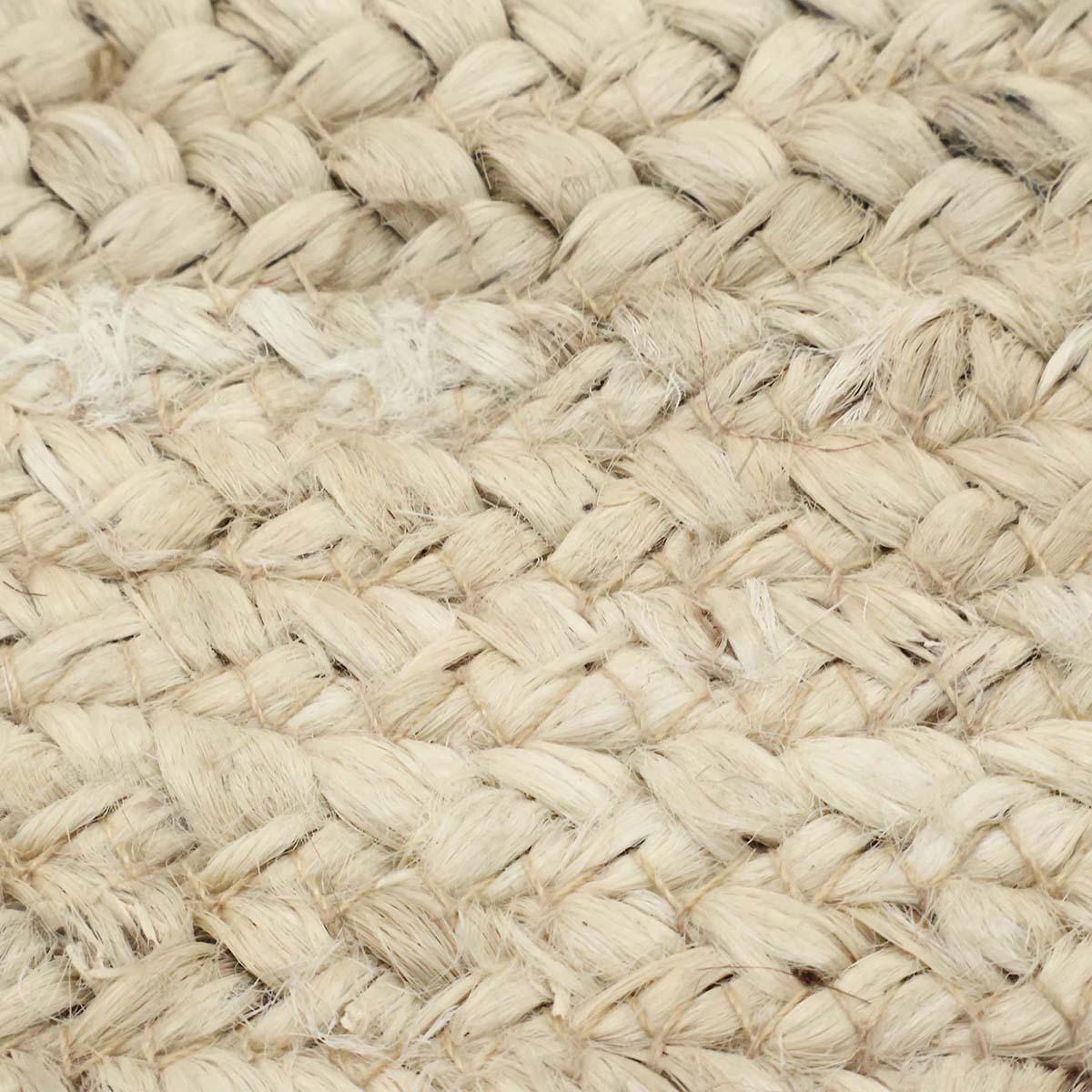 Hand Braided Kitchen Beige Brown Cotton Chindi Rug - Indian Rug Store