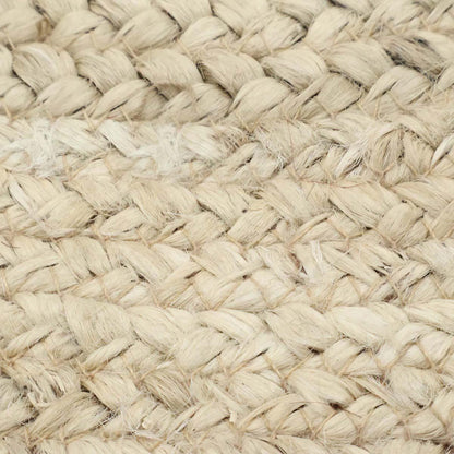 Hand Braided Kitchen Beige Brown Cotton Chindi Rug - Indian Rug Store