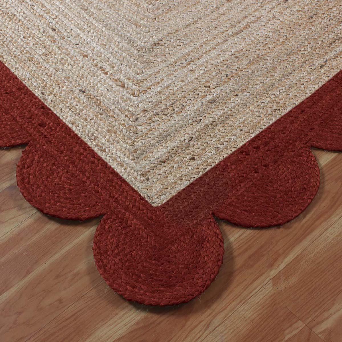 Beige Brown Hand Braided Entrance Decor Jute Rug - Indian Rug Store