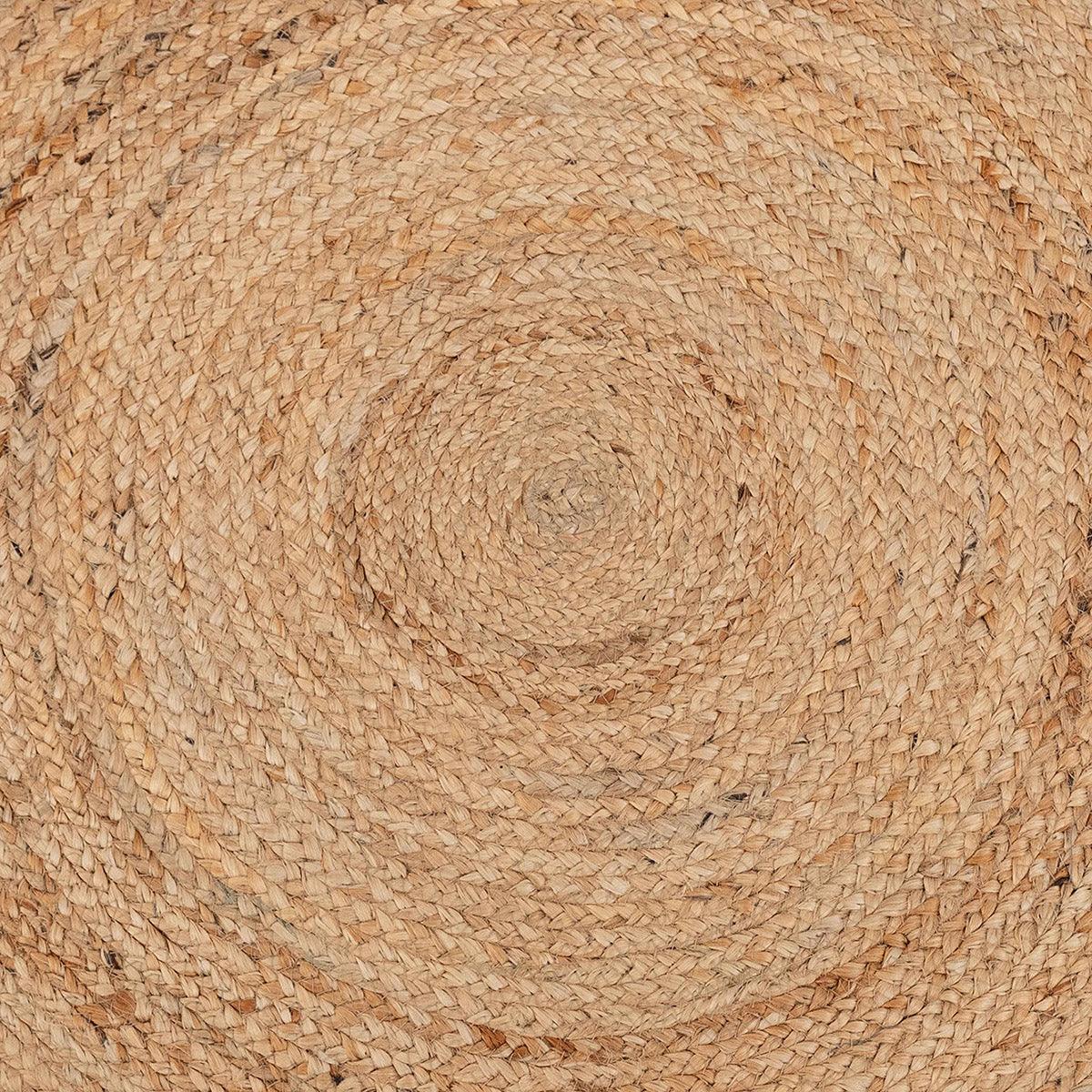 Hand Braided Indoor Pink Round Jute Rugs