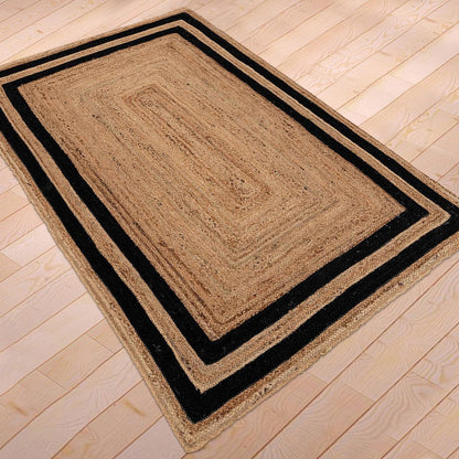 Indian Hand Braided Beige Living Room Jute Rugs