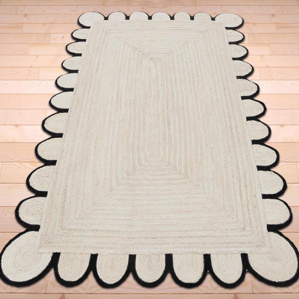 Hand Braided Gray Entry Way Jute Rugs