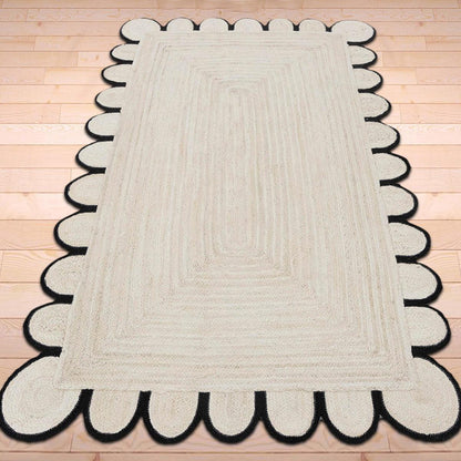 Hand Braided Gray Entry Way Jute Rugs