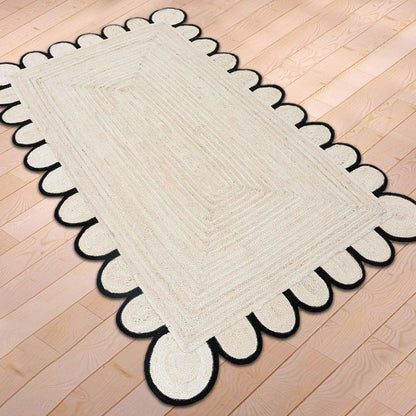 Hand Braided Gray Entry Way Jute Rugs