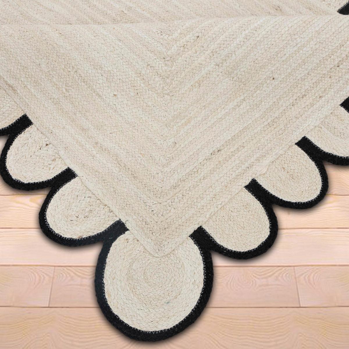 Hand Braided Gray Entry Way Jute Rugs