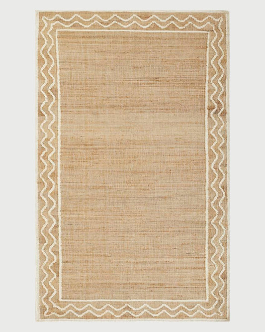 Hand Braided White Attractive Interior Jute Rugs