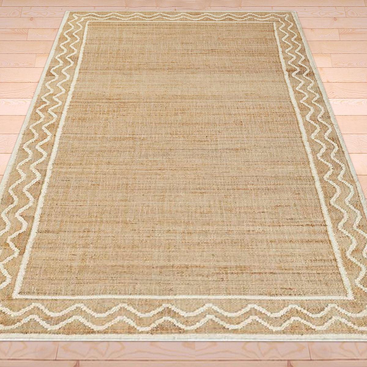 Hand Braided White Attractive Interior Jute Rugs