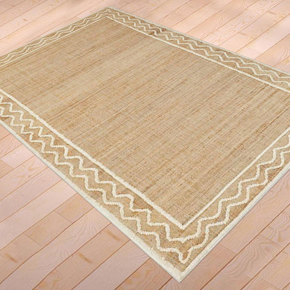 Hand Braided White Attractive Interior Jute Rugs