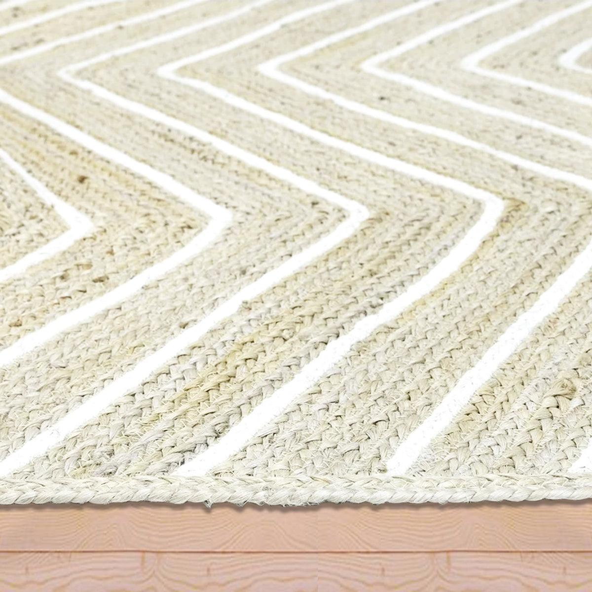 Indian Hand Braided Gray Indoor Jute Rugs