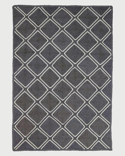 Trendy Hand Braided Black Sea House Jute Rugs