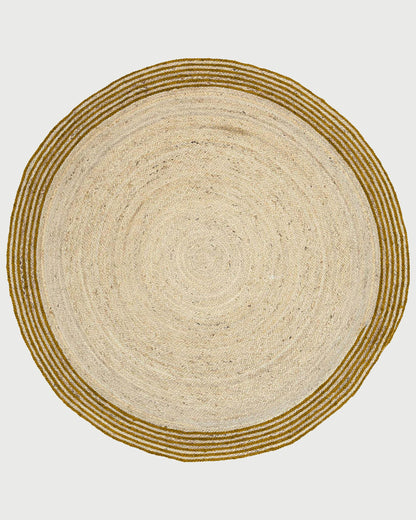 Hand Braided Brown Trendy Sea House Round Jute Rug