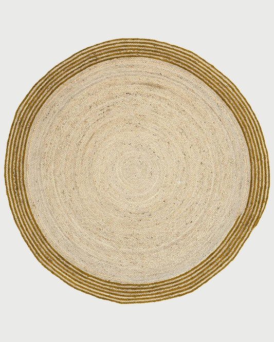 Hand Braided Brown Trendy Sea House Round Jute Rug