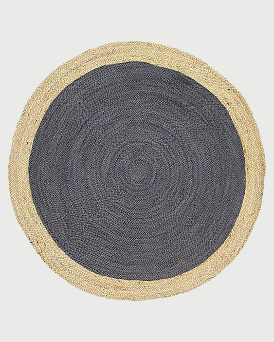 Hand Braided Beige Farm House Round Jute Rug Indoor