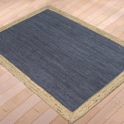 Traditional Hand Braided Black Interior Jute Rugs