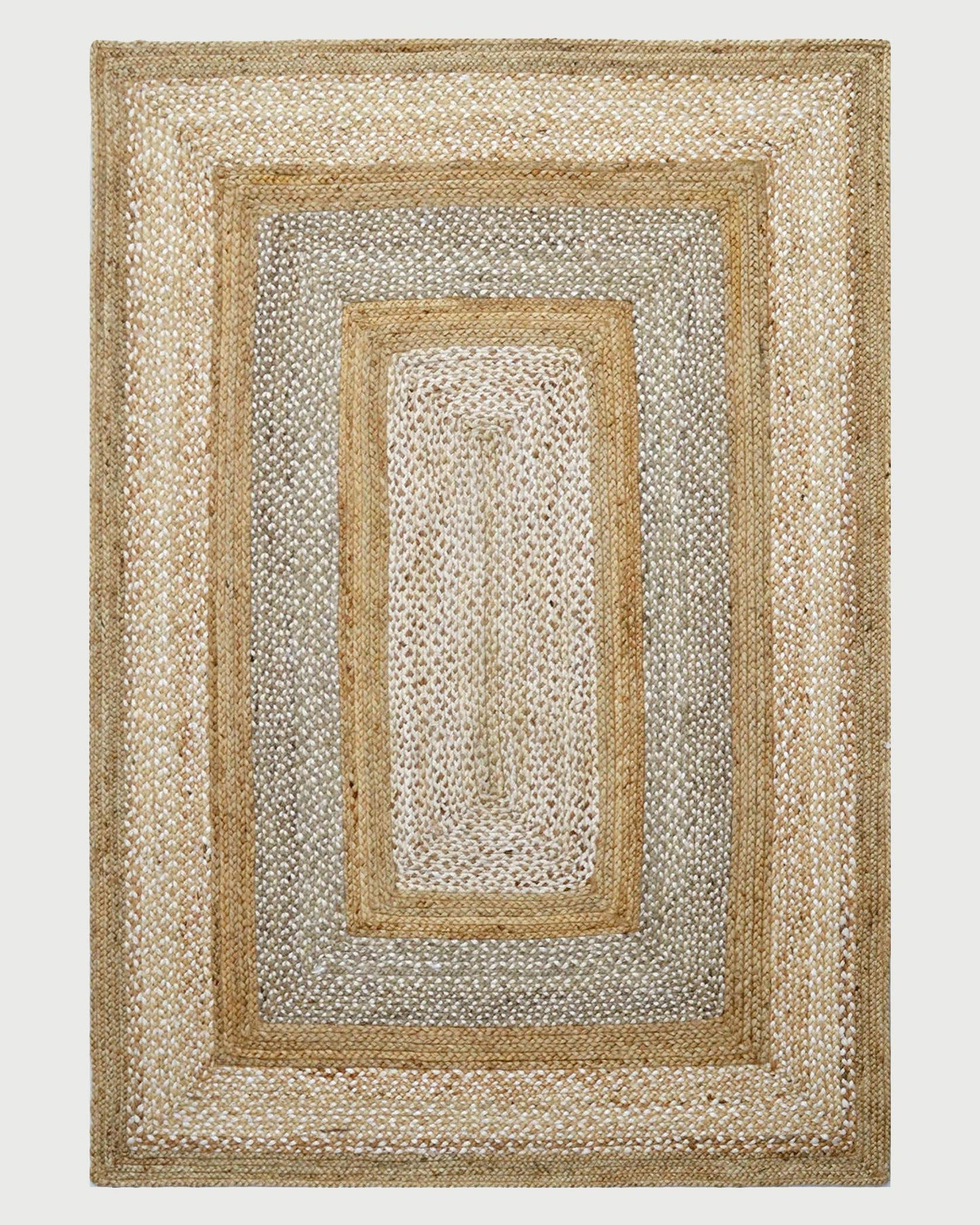 Oriental Hand Braided Beige Home Decor Jute Rugs