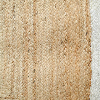 White Hand Braided Farm House Jute Rugs