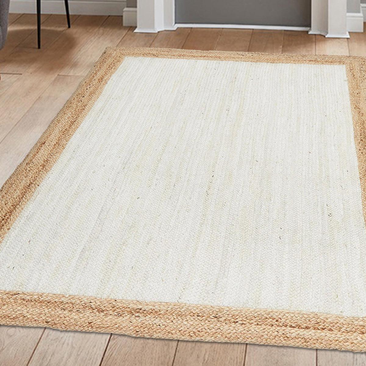 Hand Braided Gray Entrance Jute Rugs Indian