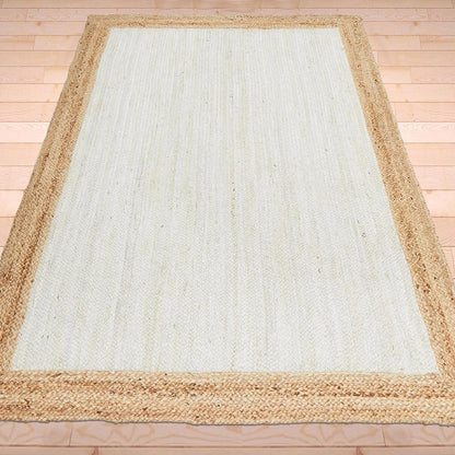 Hand Braided Gray Entrance Jute Rugs Indian