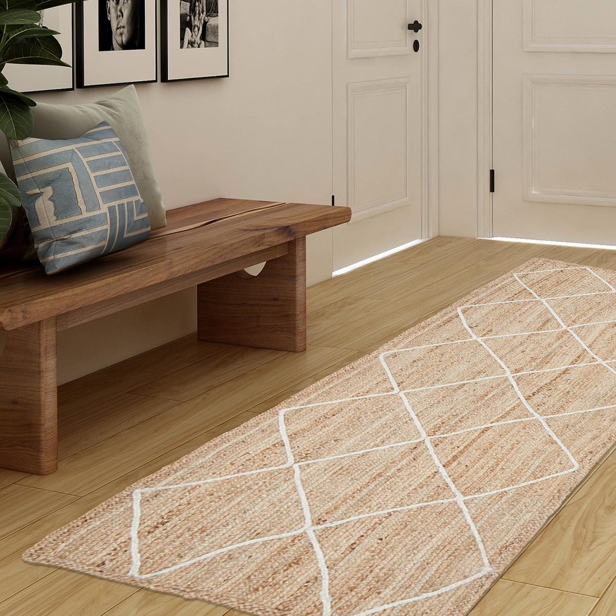 Beige Hand Braided Sea House Jute Rugs