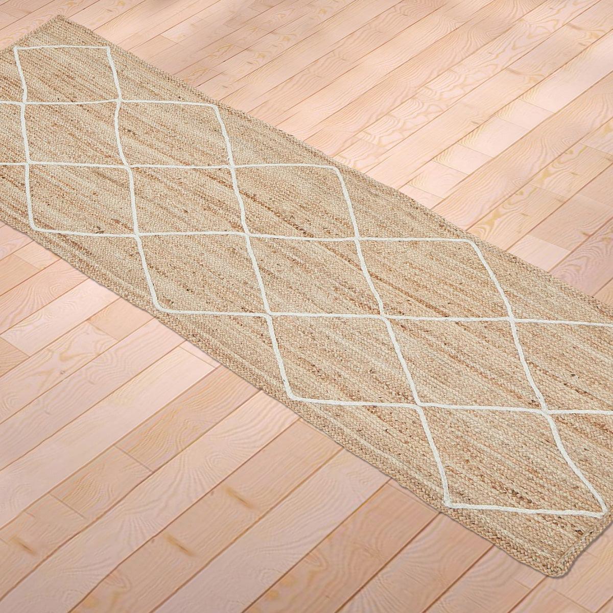 Beige Hand Braided Sea House Jute Rugs