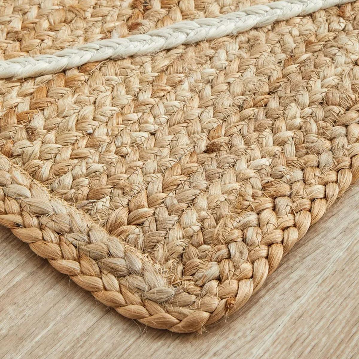 Beige Hand Braided Sea House Jute Rugs