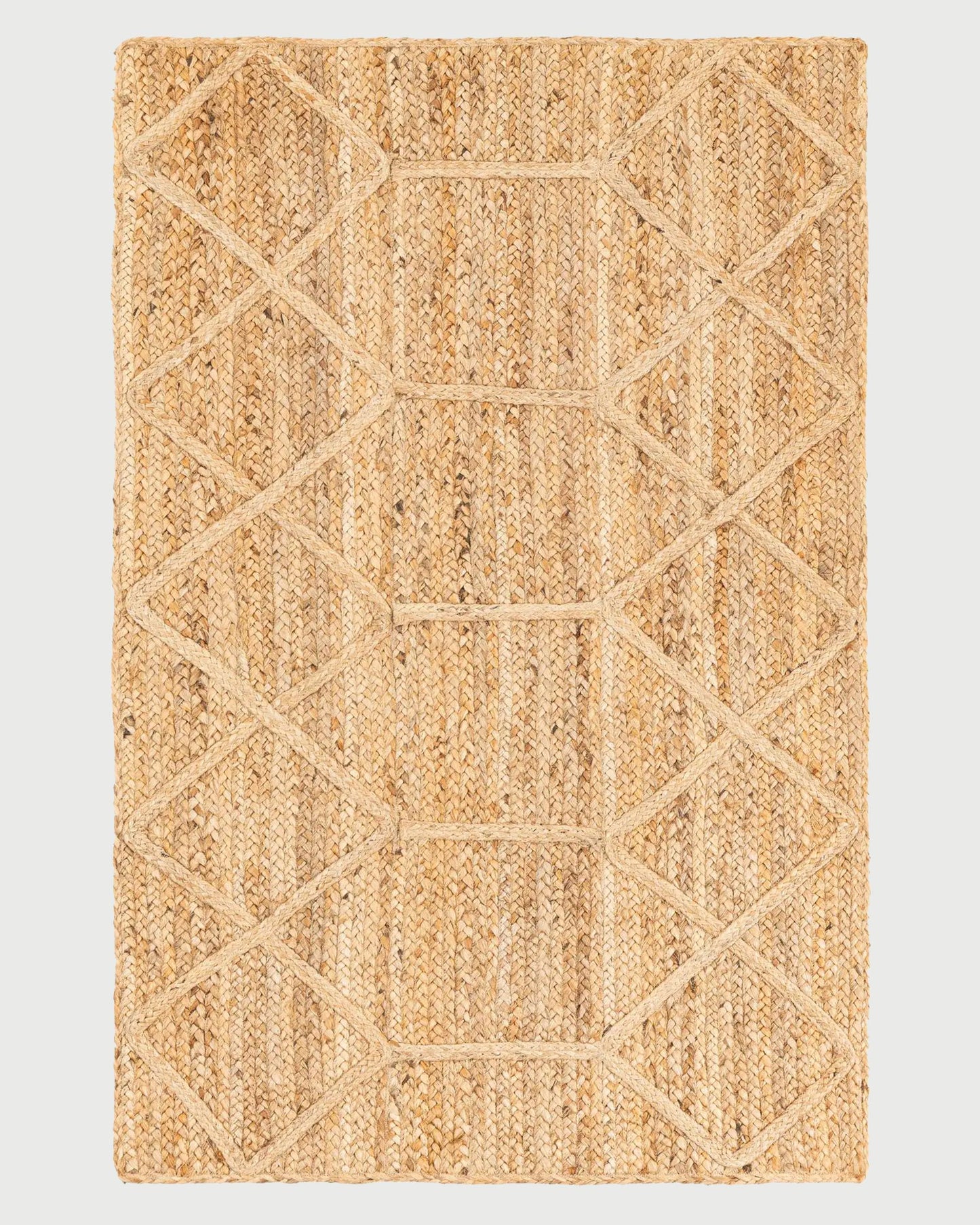 Hand Braided Farm House Jute Rugs Beige