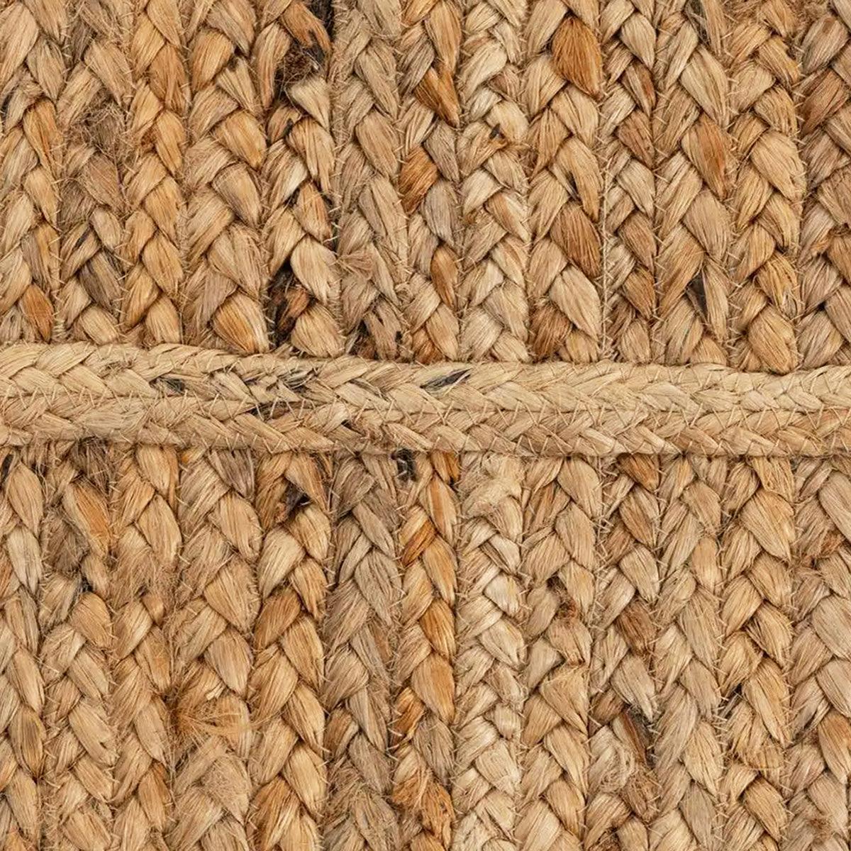 Hand Braided Farm House Jute Rugs Beige