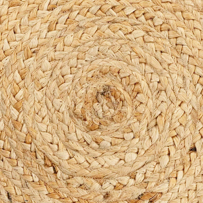 Hand Braided Entrance Beige Round Jute Rug VRJ-44