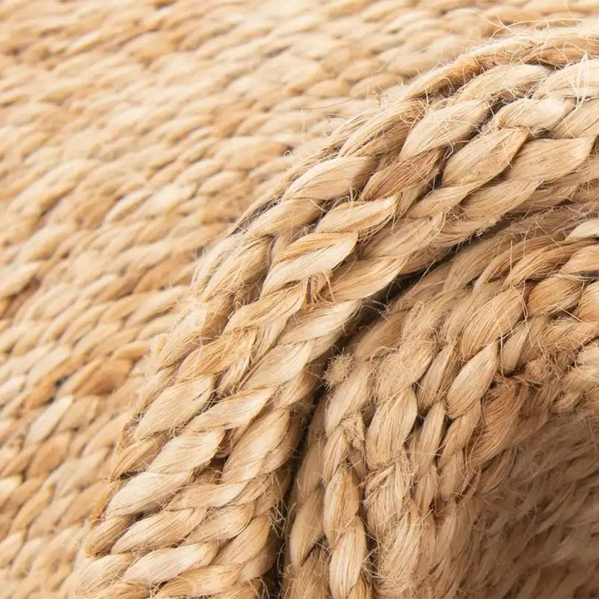 Attractive Hand Braided White Outdoor Jute Rugs