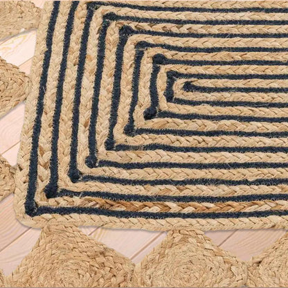 Indian Hand Braided Beige Outdoor Jute Rugs