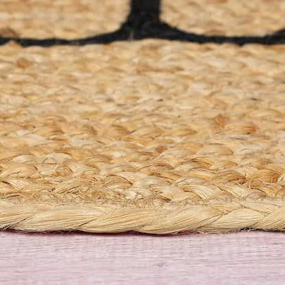 Hand Braided Entry Way Round Beige Jute Rugs