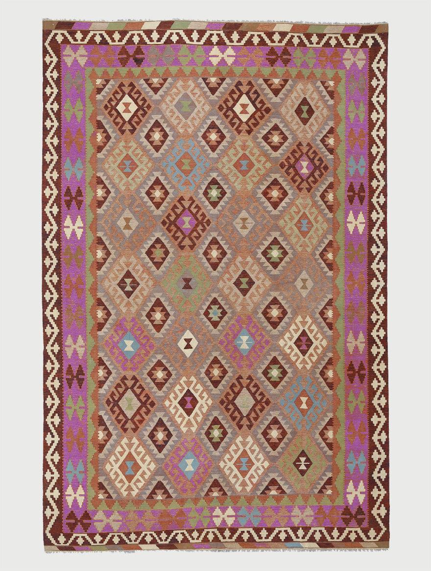 Pink Hand Woven Wool Kilim Bed Room Rug WK-502