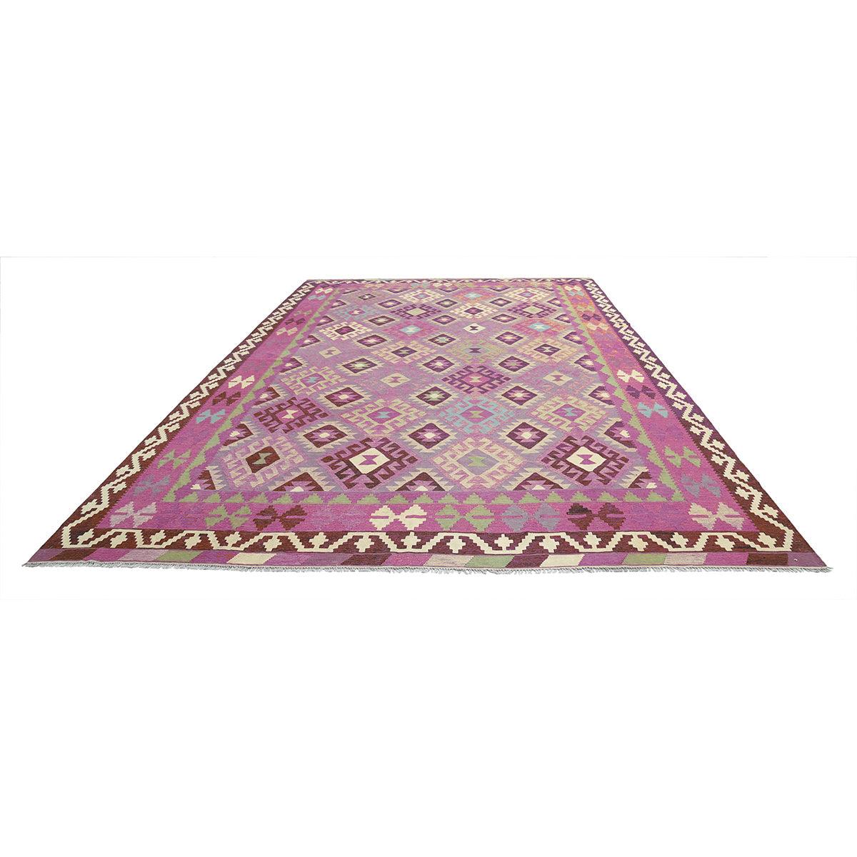 Pink Hand Woven Wool Kilim Bed Room Rug WK-502