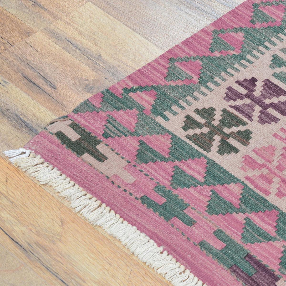 Natural Wool Hand Woven Kilim Large Rug For Home Decorative WK-514