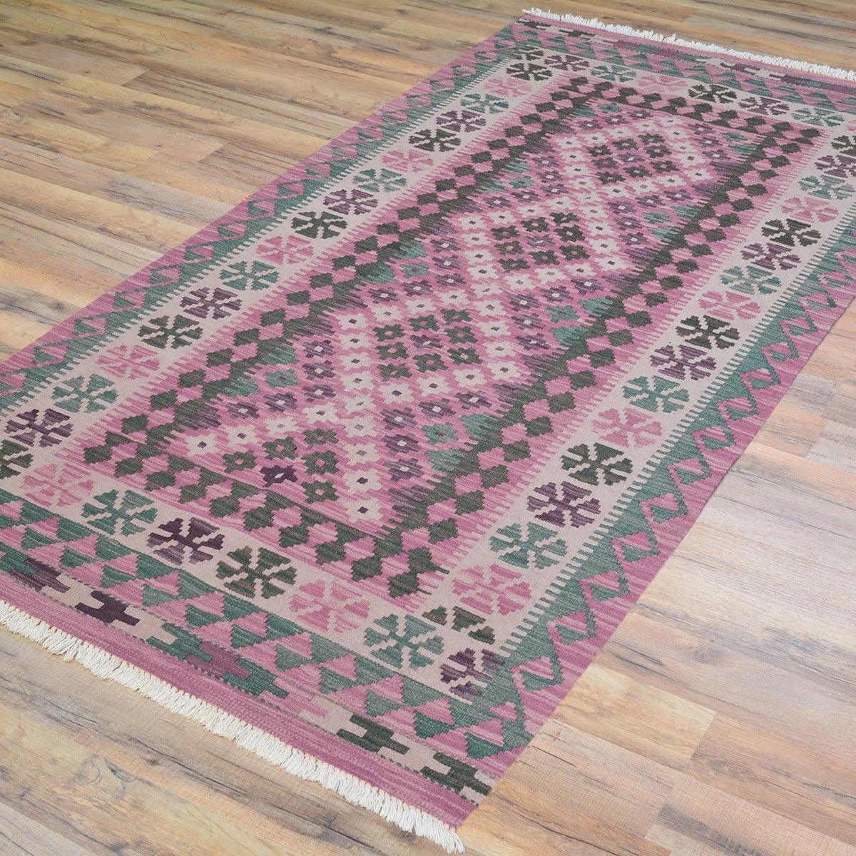 Natural Wool Hand Woven Kilim Large Rug For Home Decorative WK-514