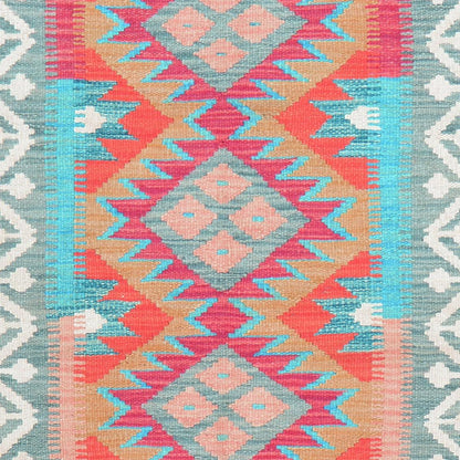 Alfombra Kilim de lana tejida a mano de color gris para el comedor de la India WK-546