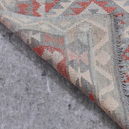 Gray Hand Woven Wool Kilim Living Room Rug WK-547