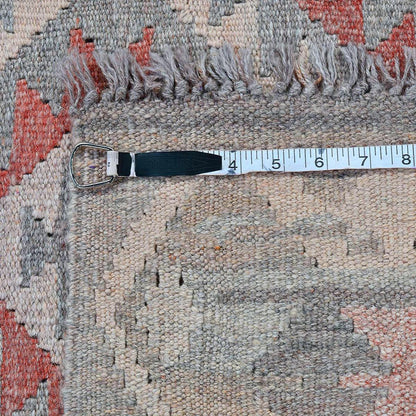 Gray Hand Woven Wool Kilim Living Room Rug WK-547