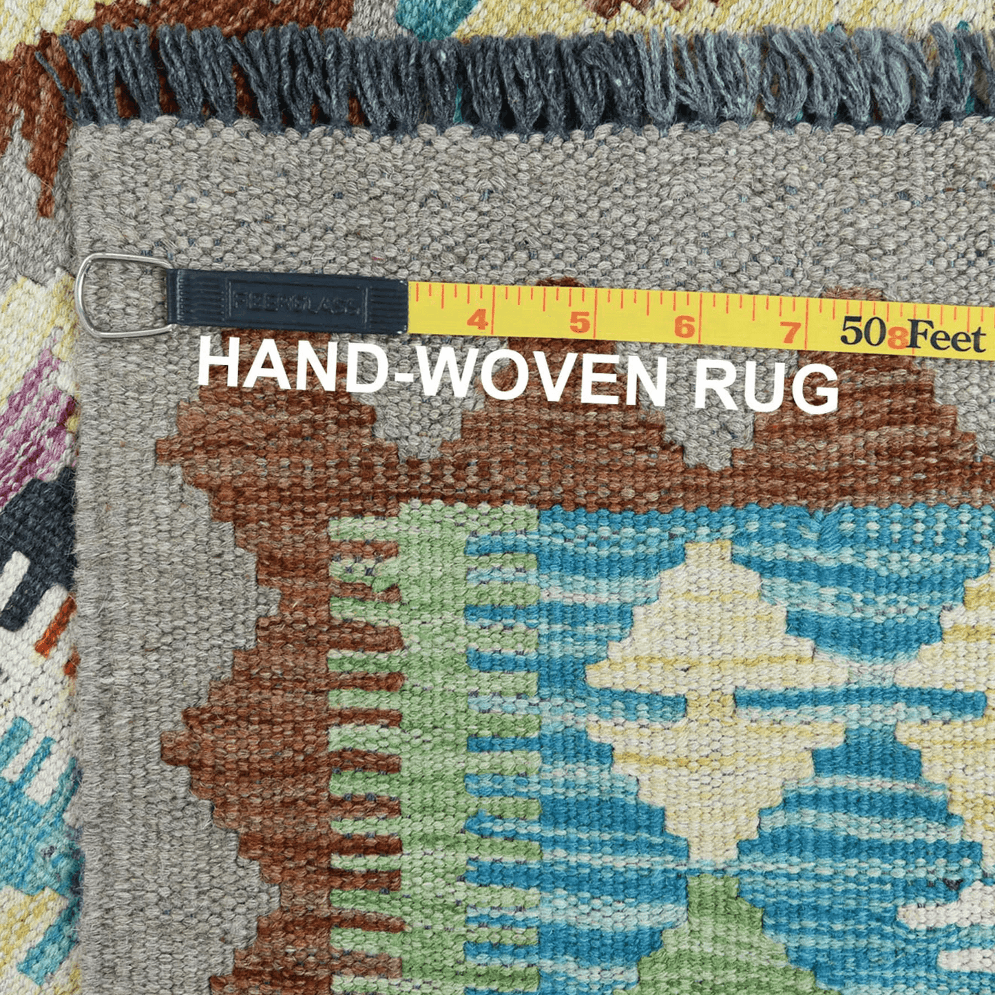 Hand Woven Wool Kilim Living Room Rug Brown WK-567