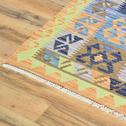 Alfombra Kilim de lana tejida a mano para dormitorio, esterilla de yoga WK-570