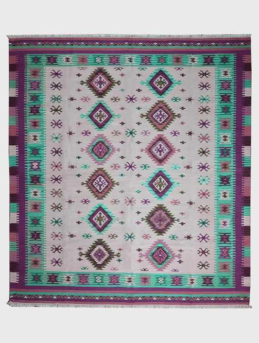 Tappeto Kilim in lana intrecciata a mano per camera da letto Tappetino yoga WK-580